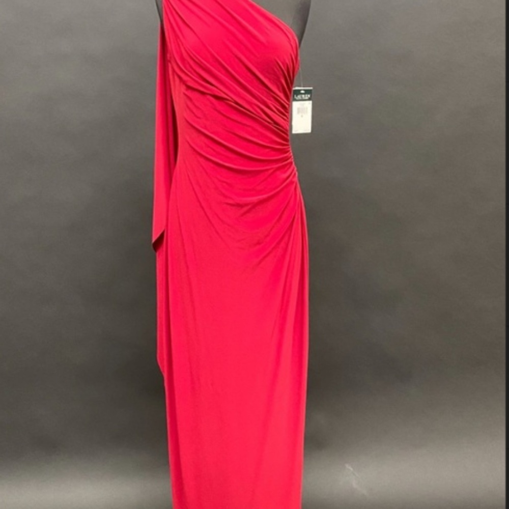 Ralph Lauren one shoulder gown